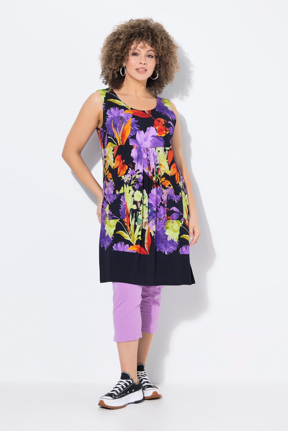 Große Größen Jerseykleid, Damen, schwarz, Größe: 58/60, Viskose, Ulla Popken