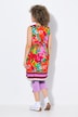 Vestido de jersey, estampado, forma en A, cuello redondo, sin mangas