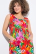 Vestido de jersey, estampado, forma en A, cuello redondo, sin mangas
