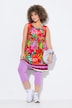 Vestido de jersey, estampado, forma en A, cuello redondo, sin mangas