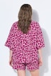 Musselin-Bluse, oversized, Color-Leo