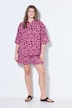 Musselin-Bluse, oversized, Color-Leo