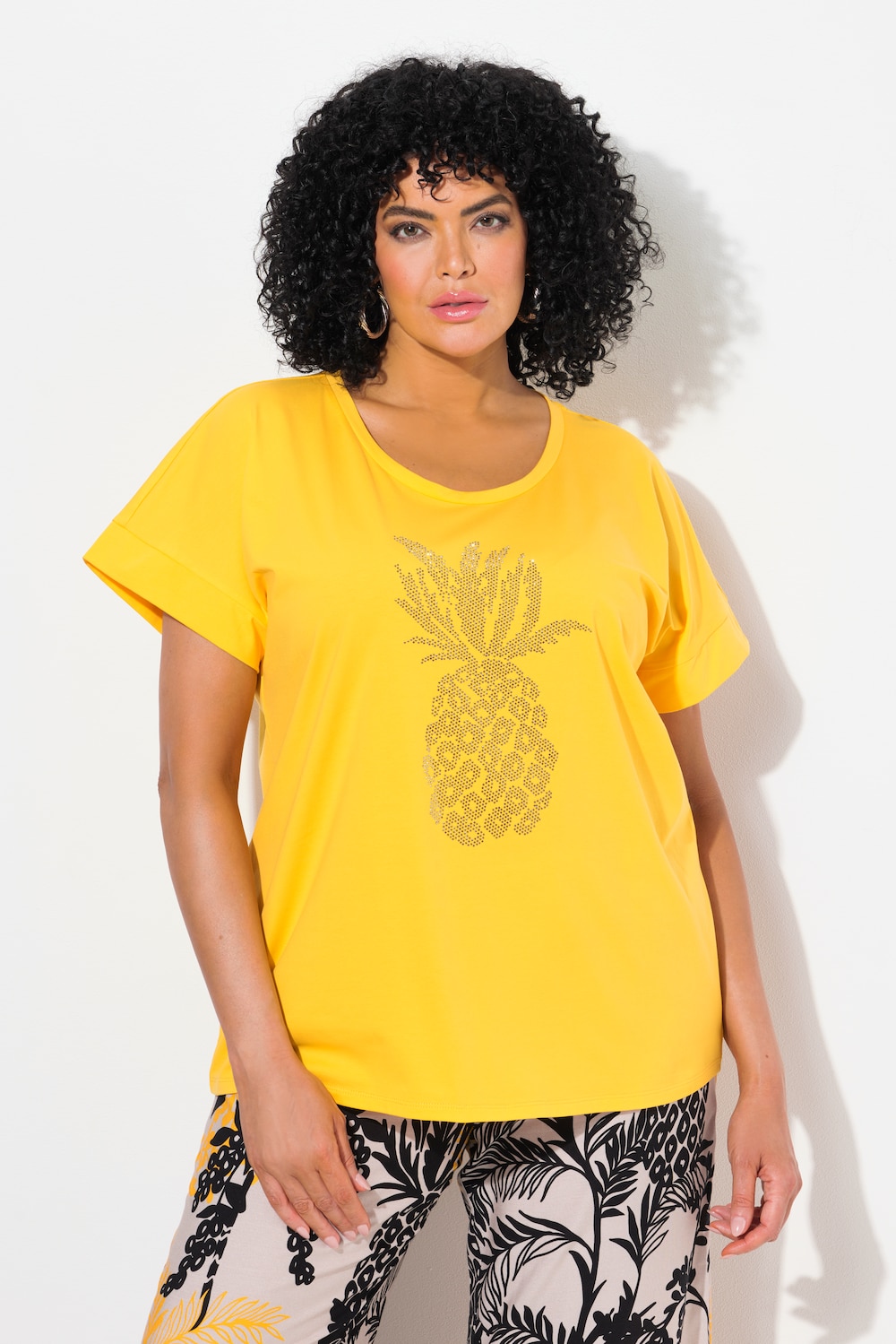 Große Größen T-Shirt, Damen, orange, Größe: 58/60, Baumwolle, Ulla Popken