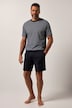 Pyjama JP 1880 ventre confort. Deux pièces (T-shirt rayé + short). Collection Homewear - jusqu'au 8 XL