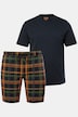 JP1880 pyjama, loungewear, tweedelig, Henley, tot 8XL