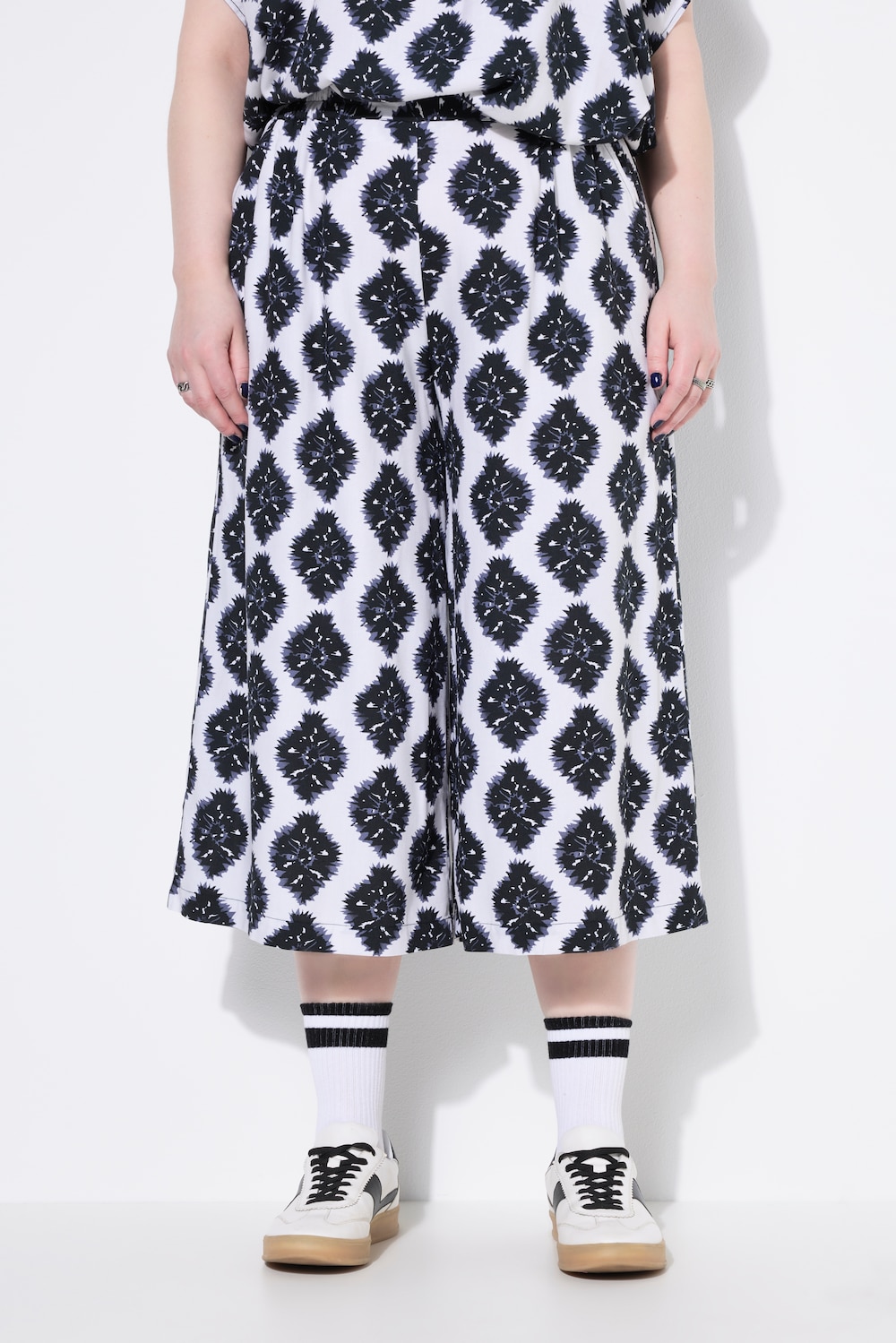 Große Größen Culotte, Damen, weiß, Größe: 42, Viskose, Studio Untold