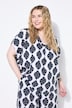 Overhemdblouse, oversized, all-over print