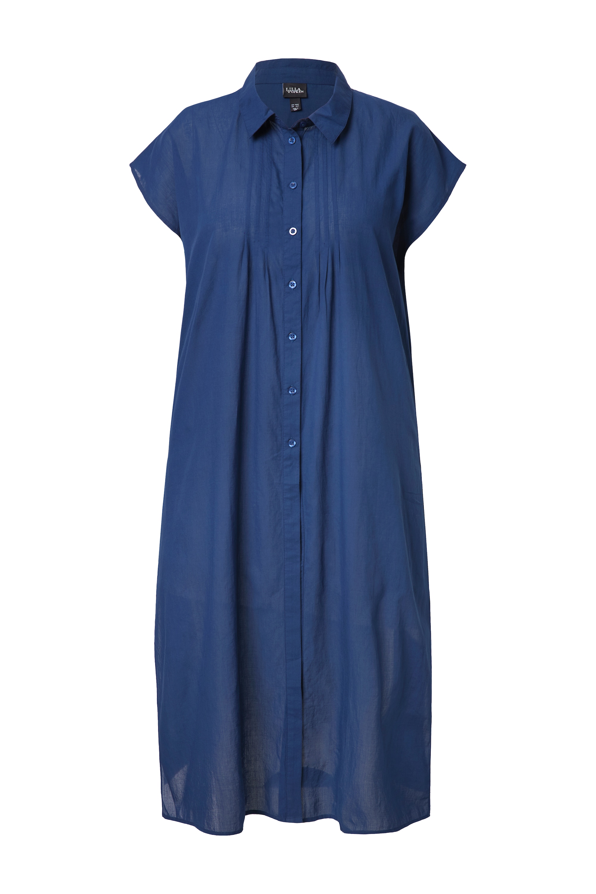Ulla Popken Damen große Größen Longbluse Biesen A Linie Hemdkragen
