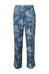 Kalhoty Rose, kašmírový vzor, široké nohavice, elastický pas, krep