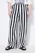 Mousseline broek, wijde pijpen, strepen, elastische tailleband