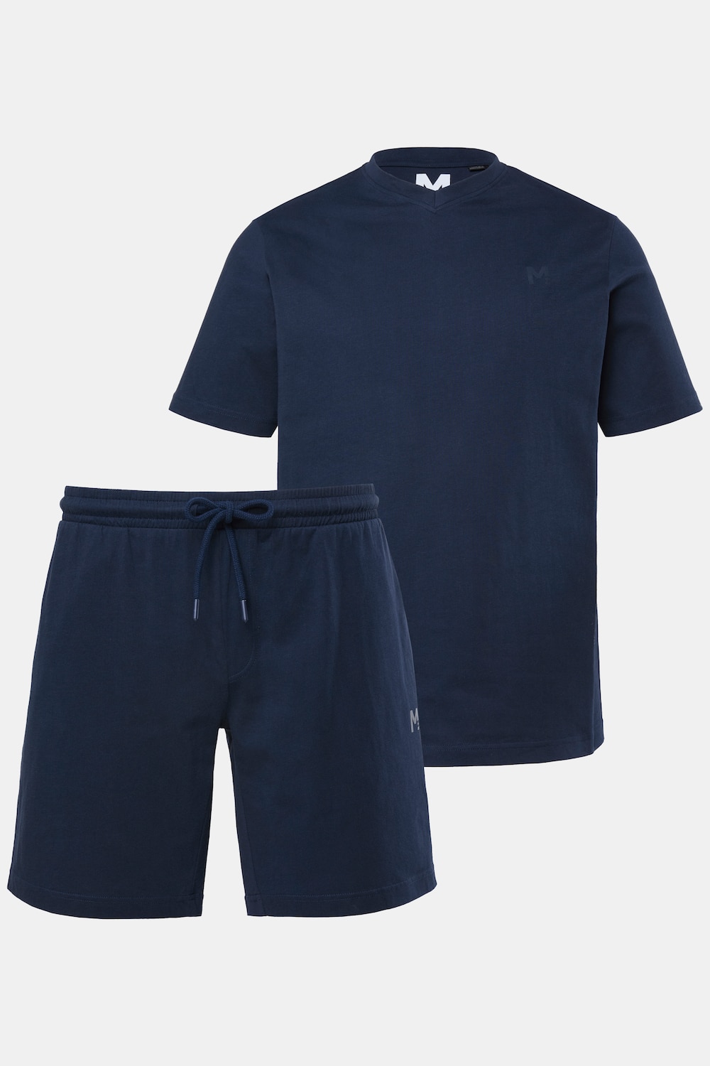 Schlafanzug, Zweiteiler, kurze Form, Basic, bis 8 XL