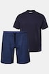 Men+ pysjamas, todelt, kort form, opptil 8 XL