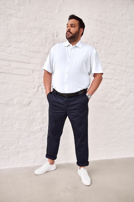 Men+ Business-Jerseyhemd FLEXLASTIC®, Halbarm, Kentkragen, Modern Fit, bis 8 XL