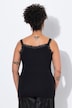 Sleeveless lacy slim fit glittering rhinestone top