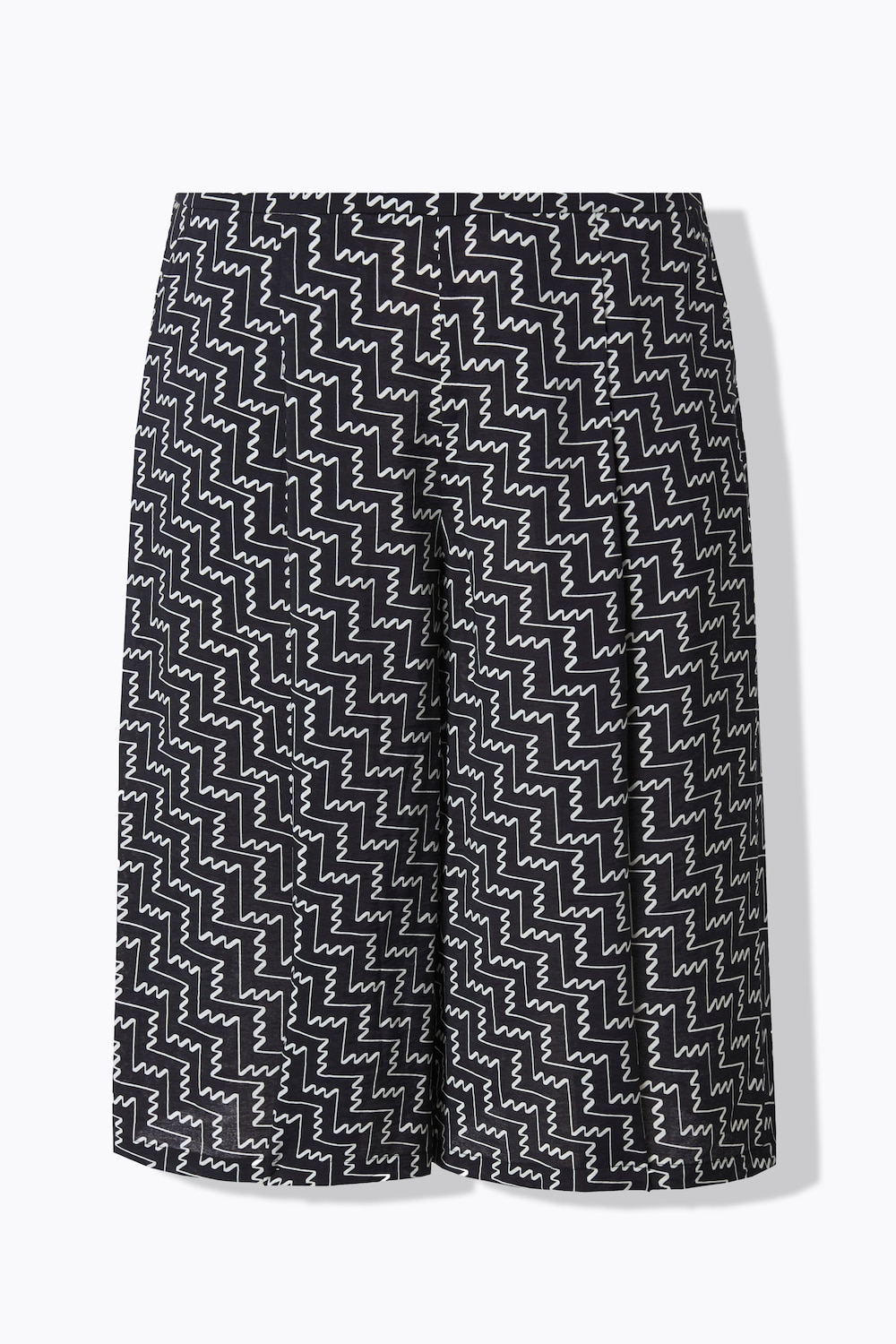 Stora storlekar Byxkjol, Dam, svart, storlek: 50/52, Polyester/Viskos/Syntetfibrer, Ulla Popken