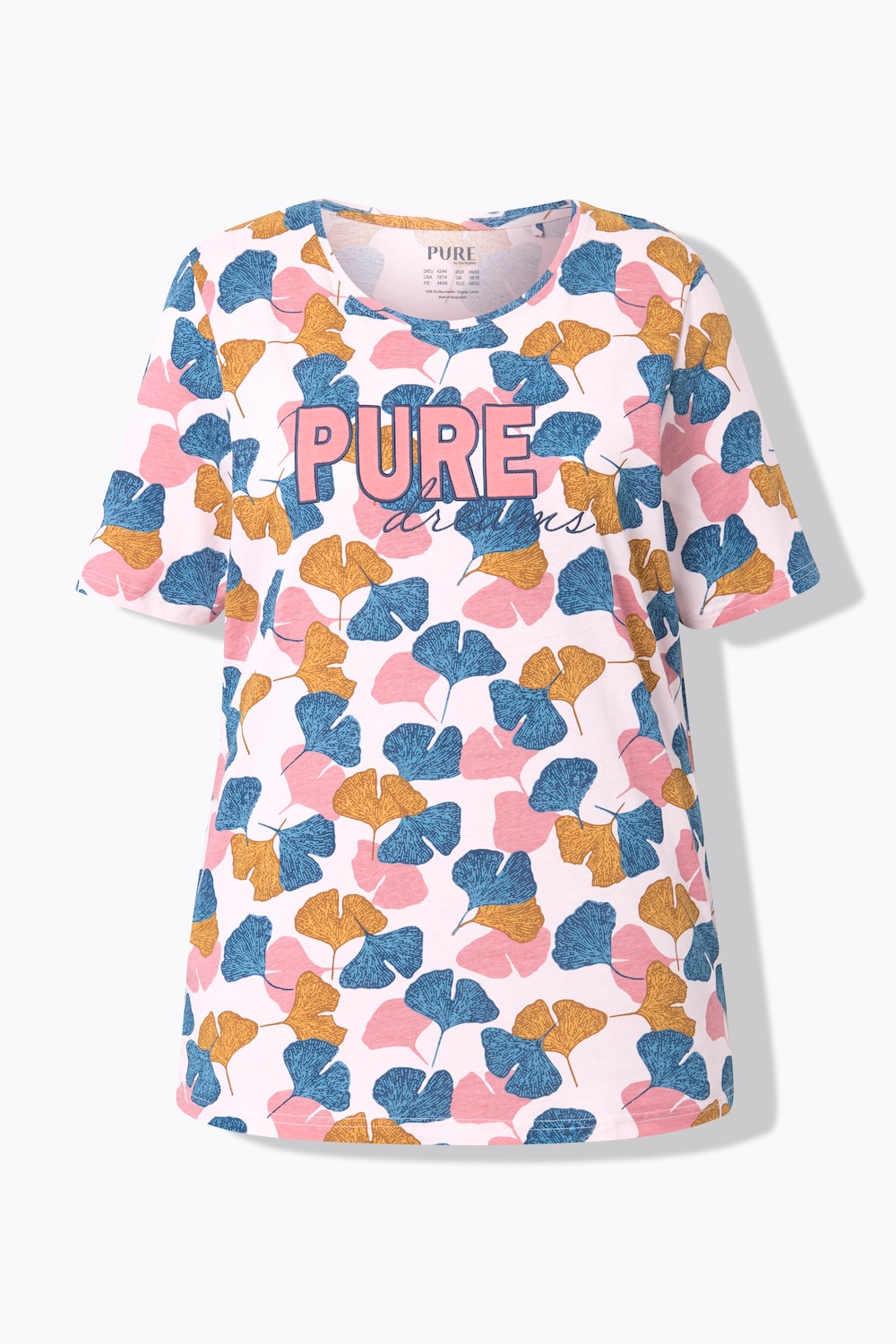 Stora storlekar Pyjamasshirt, Dam, rosa, storlek: 58/60, Bomull, Ulla Popken