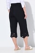 Pantalón capri, encaje en el dobladillo, dobladillo acampanado, algodón orgánico