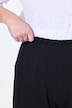 Pantalón capri, encaje en el dobladillo, dobladillo acampanado, algodón orgánico