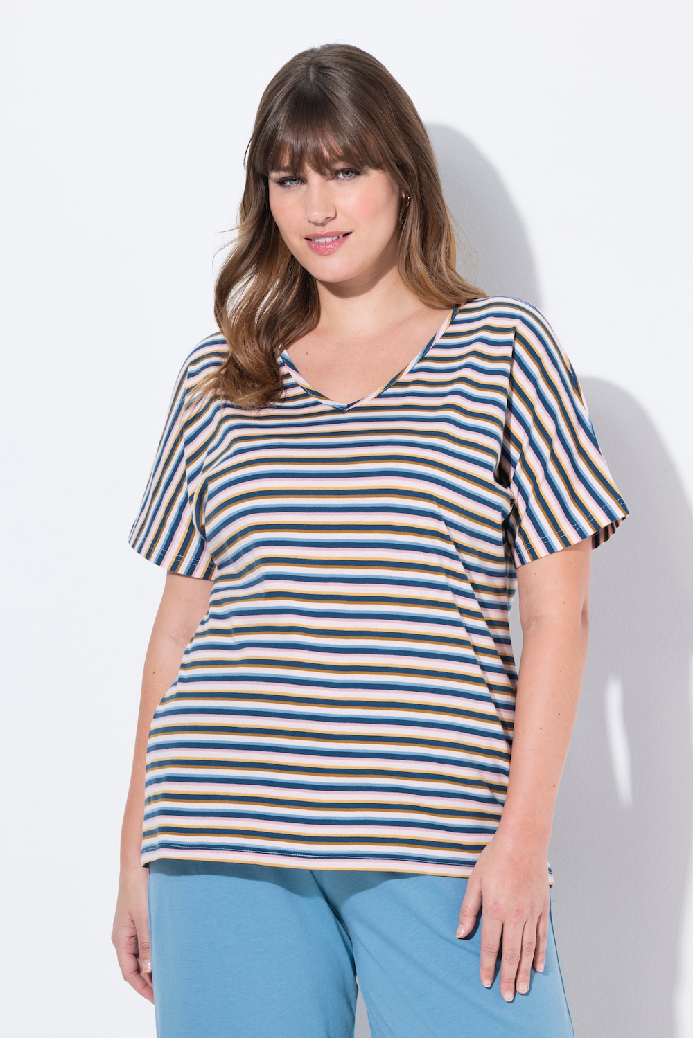 Große Größen Schlafshirt, Damen, türkis, Größe: 58/60, Baumwolle, Ulla Popken