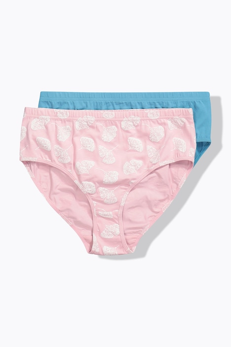 2 Pack Eco Cotton Ginkgo Print Panties