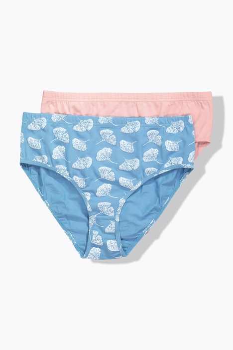 2 Pack Eco Cotton Ginkgo Print Panties