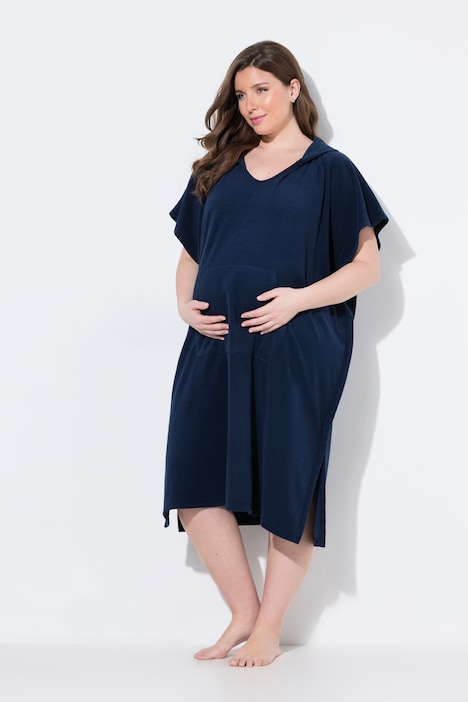 Maternity Terry Cloth Hooded Poncho