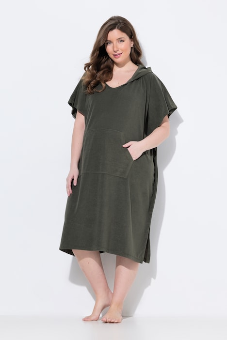 Maternity Terry Cloth Hooded Poncho