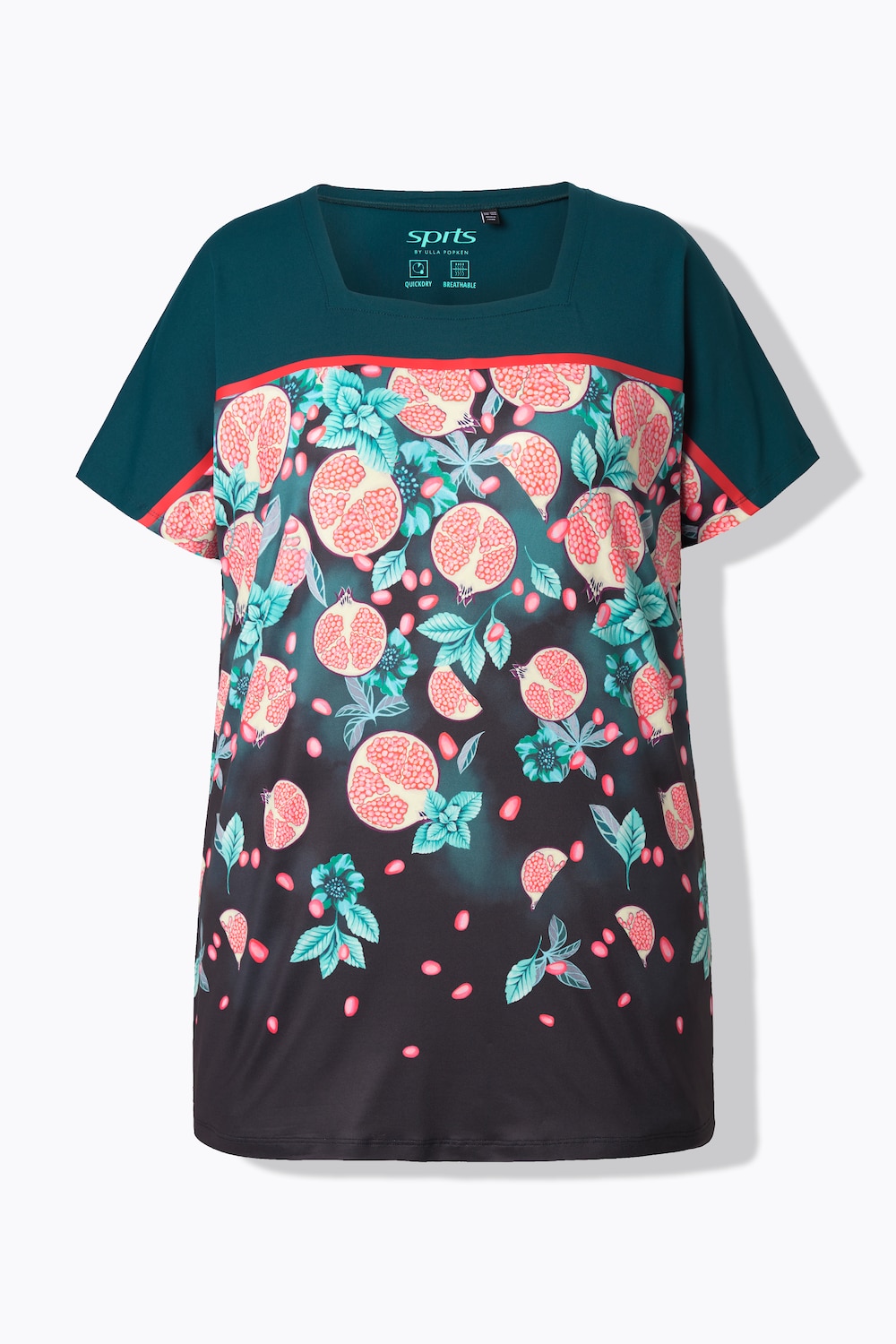 Stora storlekar Funktionströja i oversize-modell, Dam, svart, storlek: 50/52, Ulla Popken
