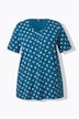 T-shirt, plooien, A-lijn, V-hals, korte mouwen