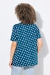 T-shirt, plooien, A-lijn, V-hals, korte mouwen