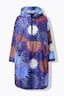 Functionele regencape, unisex, print, capuchon