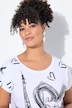 T-shirt, comfort fit, Parijs/hartprint, elastische zoom