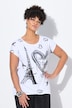T-shirt, comfort fit, Parijs/hartprint, elastische zoom