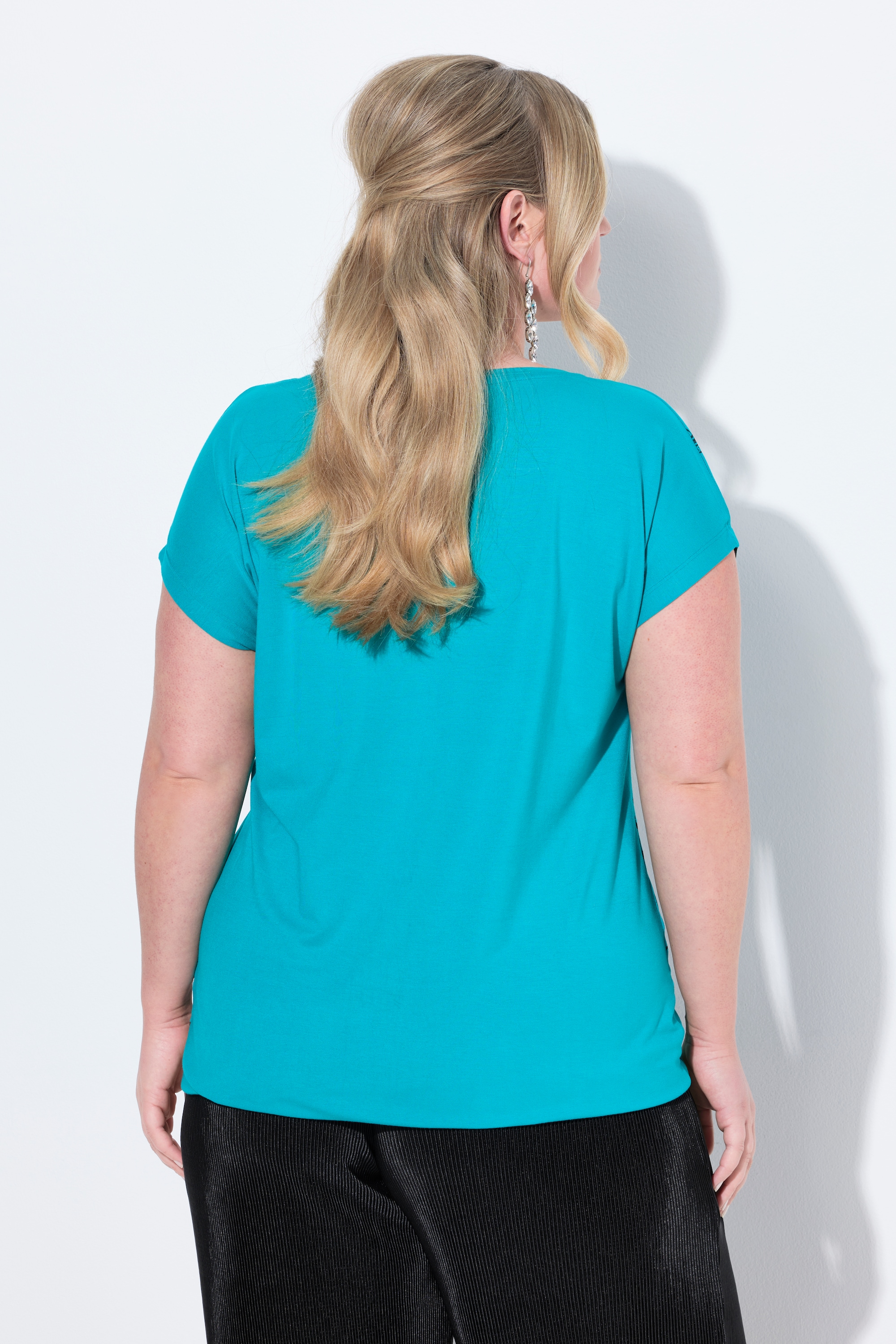MIAMODA Damen große Größen T Shirt Komfort Fit Paris Herz Druck