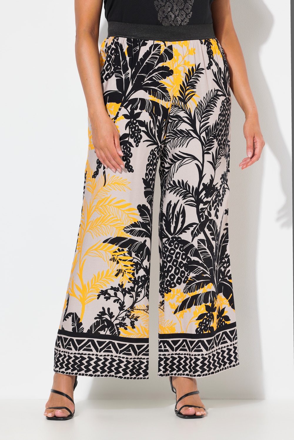 Große Größen Hose, Damen, grau, Größe: 58/60, Viskose, Ulla Popken