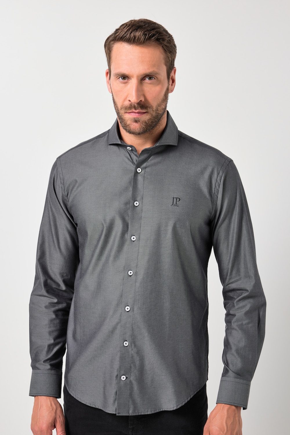 JP1880 Business-Hemd, Langarm, Hai-Kragen, Modern Fit, bis 8 XL