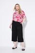 Culotte, Wide Legs, Jersey mit Struktur