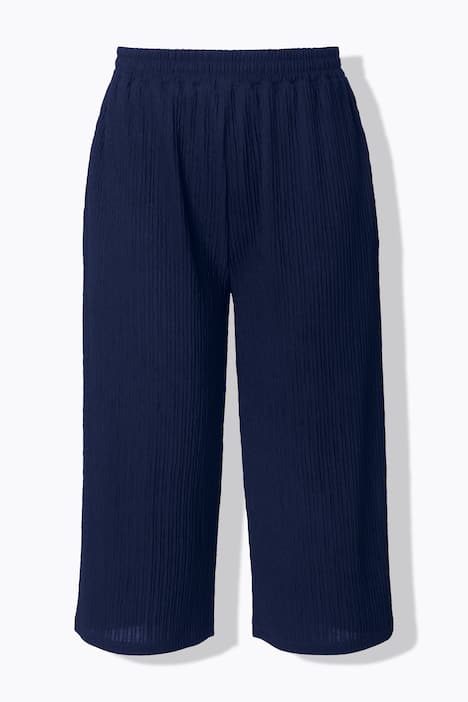 Culotte, wijde pijpen, jersey met structuur