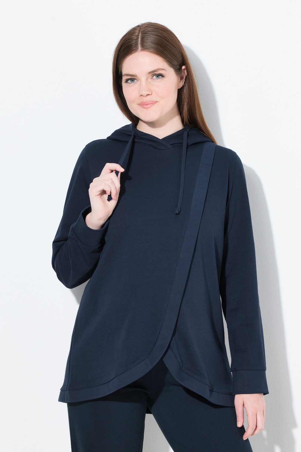 Große Größen Bellieva Hoodie, Damen, blau, Größe: 46/48, Baumwolle, Ulla Popken