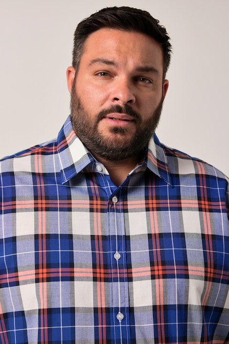 Men+ Karohemd, Langarm, Kentkragen, Comfort Fit, bis 8 XL