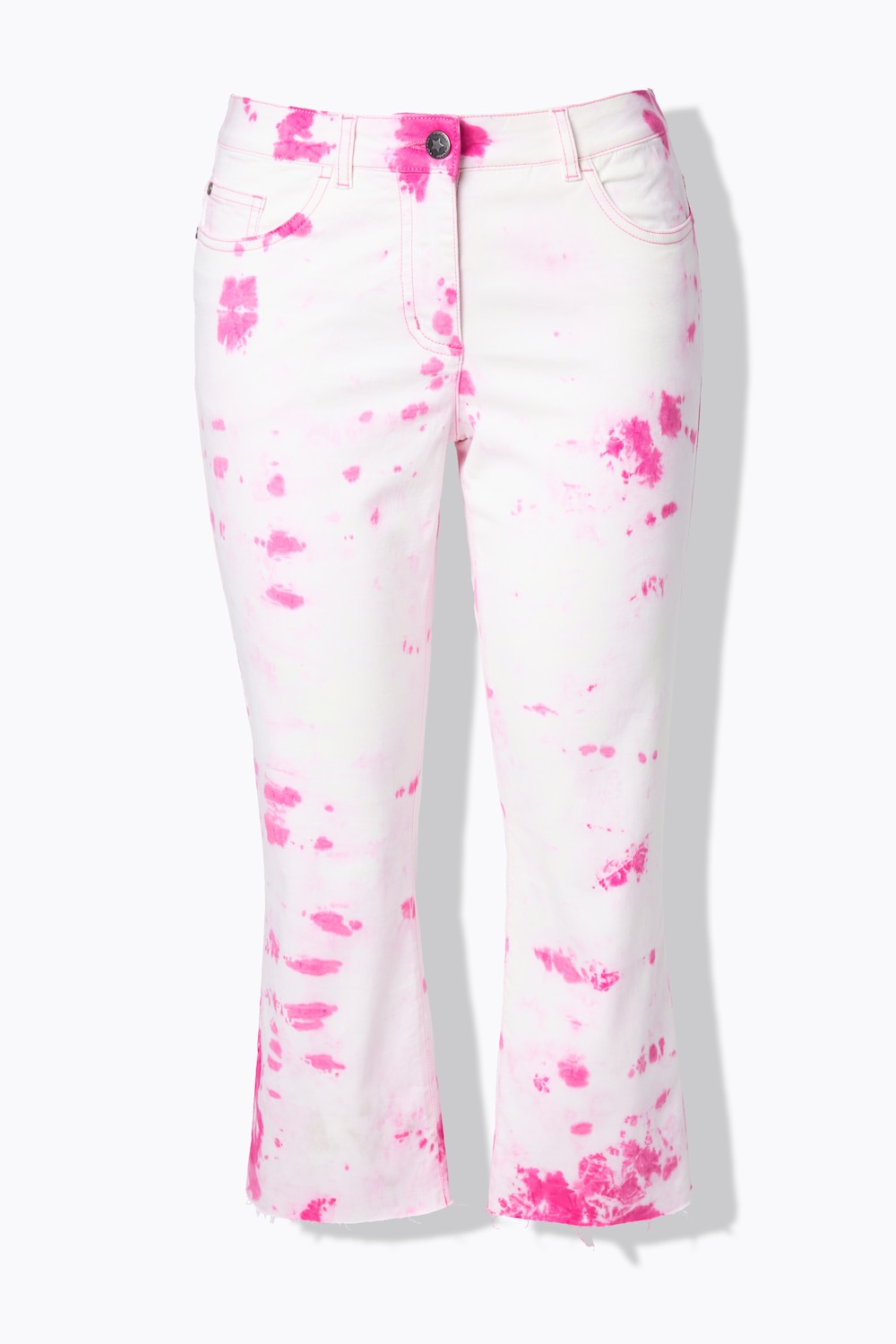 Stora storlekar 7/8-jeans Claire, Dam, rosa, storlek: 42, Bomull, Angel of Style