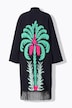 Kimono, musselin, palme-print