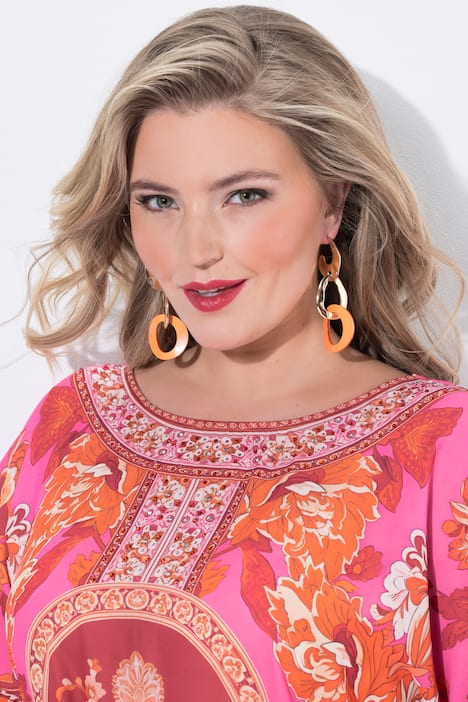 Blusenshirt, Allovermuster mit Glitzersteinchen