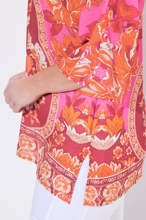 Blusenshirt, Allovermuster mit Glitzersteinchen