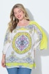 Blusenshirt, Allovermuster mit Glitzersteinchen