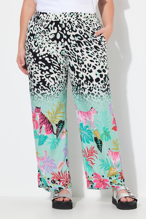 Hose, gerades Bein, Patchprint