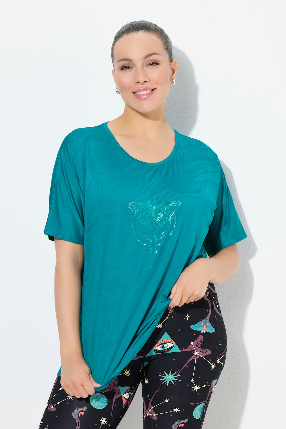 Funktionsshirt, Mesh-Einsätze, Rundhals, Halbarm
