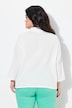 Skjortebluse, kasseformet pasform, musselin, øje-broderi