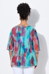 Meshbluse, A-linje, mesh med fargerikt allover-trykk
