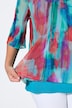 Meshbluse, A-linje, mesh med fargerikt allover-trykk